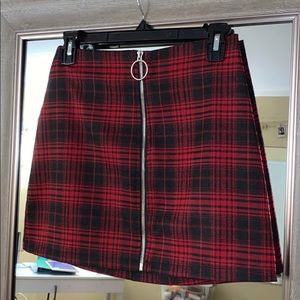 Plaid Mini Skirt